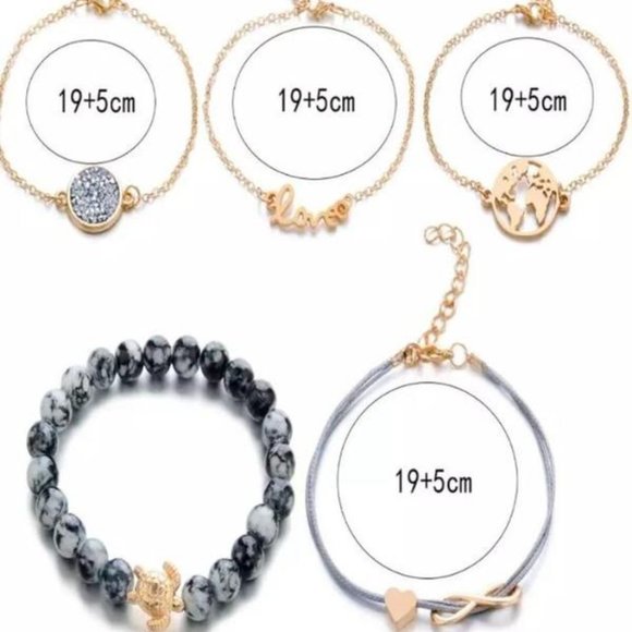 Winter Sale❄️ Tortoise Charm Bracelet Set - Picture 3 of 5